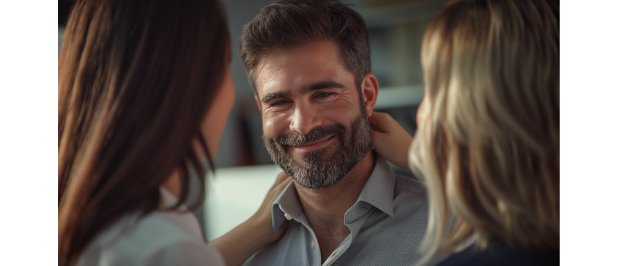 man enjoying attention from using milkman fragrance for men