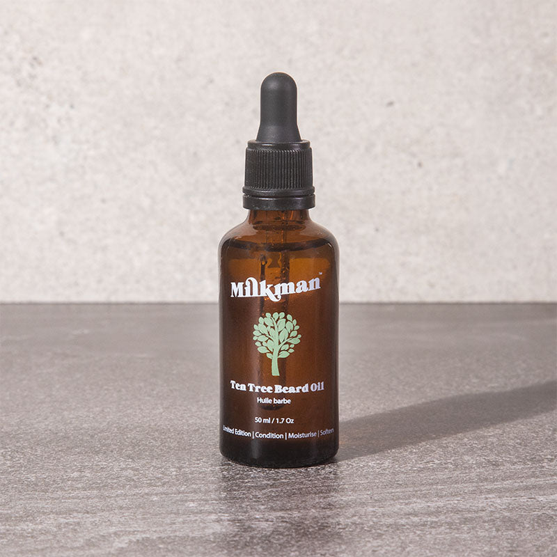 Organic beard oil 50ml, Ten Trees scent, made in Australia by Milkman