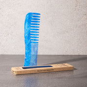 blue white recycled plastic eco comb by milkman