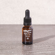 travel size beard oil, spiced vanilla scent, by milkman, made in australia